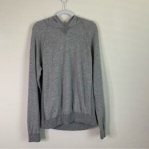 Vince gray Men’s wool cashmere blend hooded sweater XL